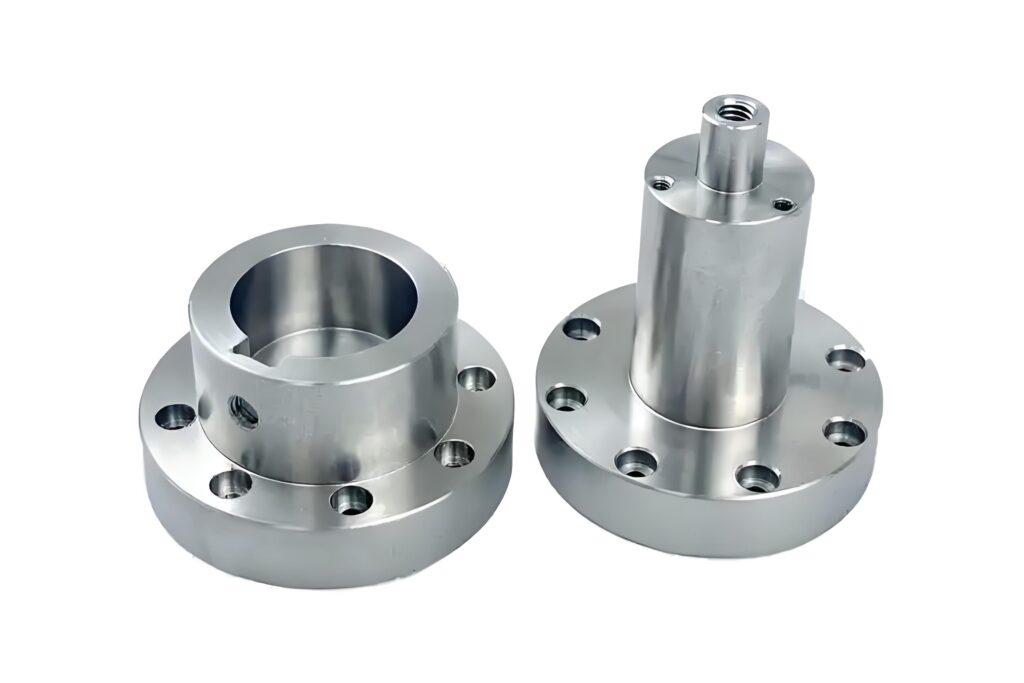 CNC Turned Stainless Steel Flanged Shaft Housings | Custom Mounting Hub Compone...