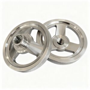 CNC Turned Stainless Steel Handwheel Knobs | Custom Control Wheel Components - CNC Turning - meisheng.beijingzijing.com